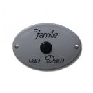 Nameplate with doorbell