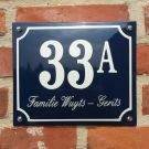 Combo house nr + name with frame