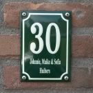 Combo house nr + name with frame