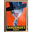 Sandeman's art deco enamel sign