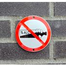 Forbidden to consume alcohol prohibition sign