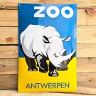 enamel sign Zoo Antwerpen - Rhinoceros