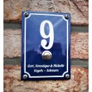 Combination housenumber, name and doorbell