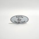 Nameplate with doorbell