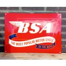 BSA motor cycles red
