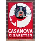 Casanova Cigaretten red enamel sign