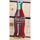 Coca Cola bottle shaped enamel