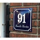 Combo house nr + name with frame