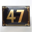 Art deco | 1930s | luxury enamel house number