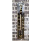 Thermometer enamel Decoration gold / black