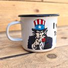 Enamel mug I want you to drink