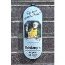 Enamel finger plate Hulstkamp's oude genever