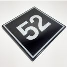 Enamel house number Bloomingdale