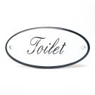 Toilet oval enamel