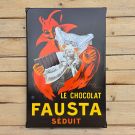 Emaljskylt – Le Chocolat Fausta