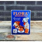 Flora enamel sign