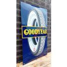 Good year tire profile heavy enamel sign