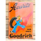 Goodrich Sécurité enamel sign