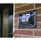 Combo house nr + name with frame
