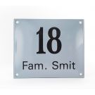 Combo house nr + name without frame