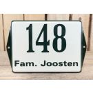 House nr + name with ear with border