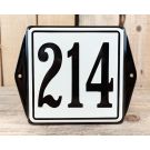 House number model ear colored ears and frame