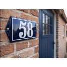 Enamel doorsign with frame