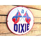 Dixie confederate flags vintage enamel sign