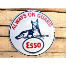 Esso always on guard - enamel sign