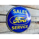 Ford Sales & Service enamel sign