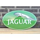 Jaguar enamel sign oval