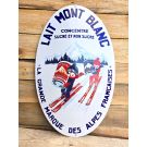 Enamel Advertising Sign Lait Mont Blanc