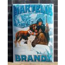 Martells Brandy enamel sign