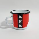 Enamel mug I love Amsterdam