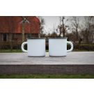 12 enamel mugs HEAVY QUALITY