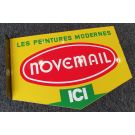 Novemail Yellow enamel sign