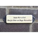Nameplate with ear colored