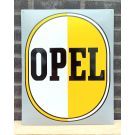Opel enamel white/yellow