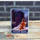 Philips lady enamel sign