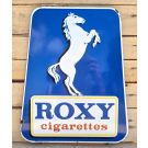 Roxy cigarettes enamel sign old