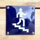 Stairs enamel sign