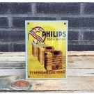 Philips yellow radio enamel sign