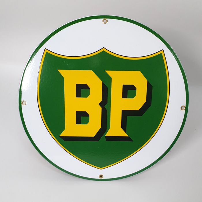 BP Flat Enamel Sign