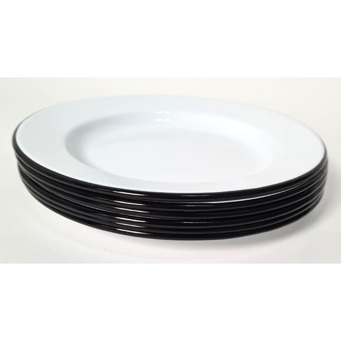Dinnerware enamel plates set 5 pcs