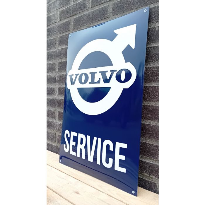 Volvo service enamel sign