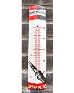 Enamel thermometer Champion spark plugs