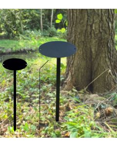 Ground Stake Stand for Oval Signs 20x10 cm