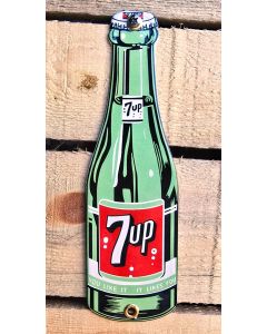 7UP Bottle sign enamel
