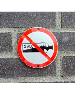 Forbidden to consume alcohol prohibition sign