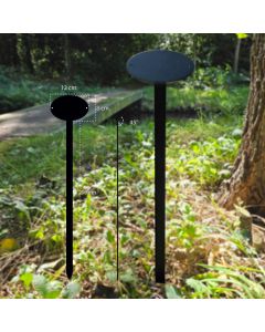 Ground-Mounted Oval Sign Holder 12×8 cm